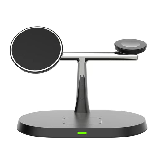 Trending Products 2025 New Arrivals Wireless Charger 3 in 1 for Iphone 15 13 12 Night Light Mobile Phone Holder